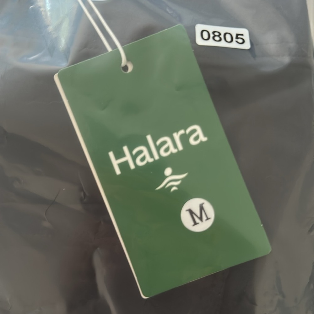 Halara Button Front Pant Square Front Pockets Bla… - image 6